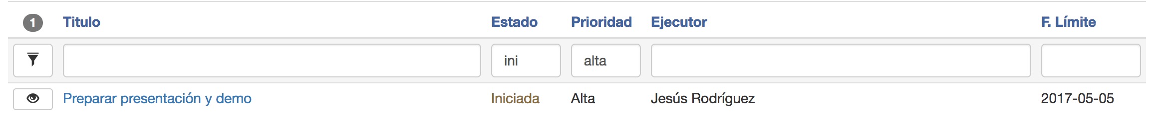 Tareas busqueda